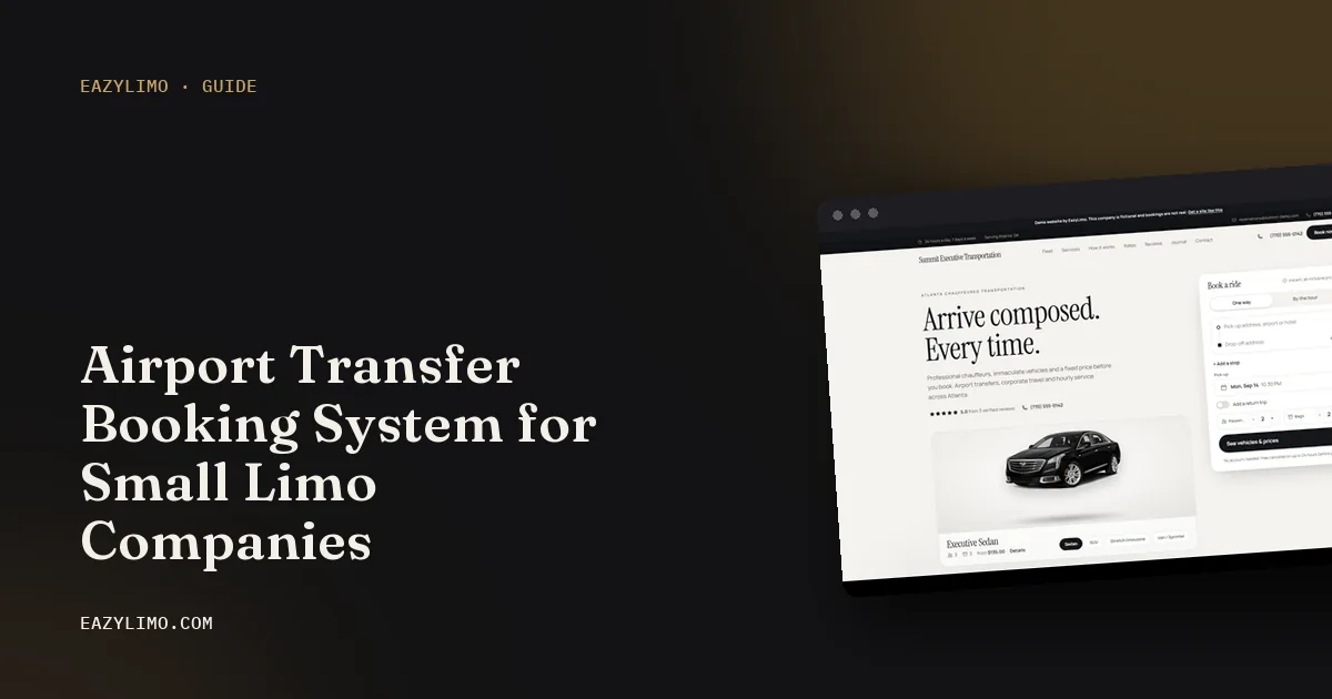 EazyLimo cover: Airport Transfer Booking System for Small Limo Companies