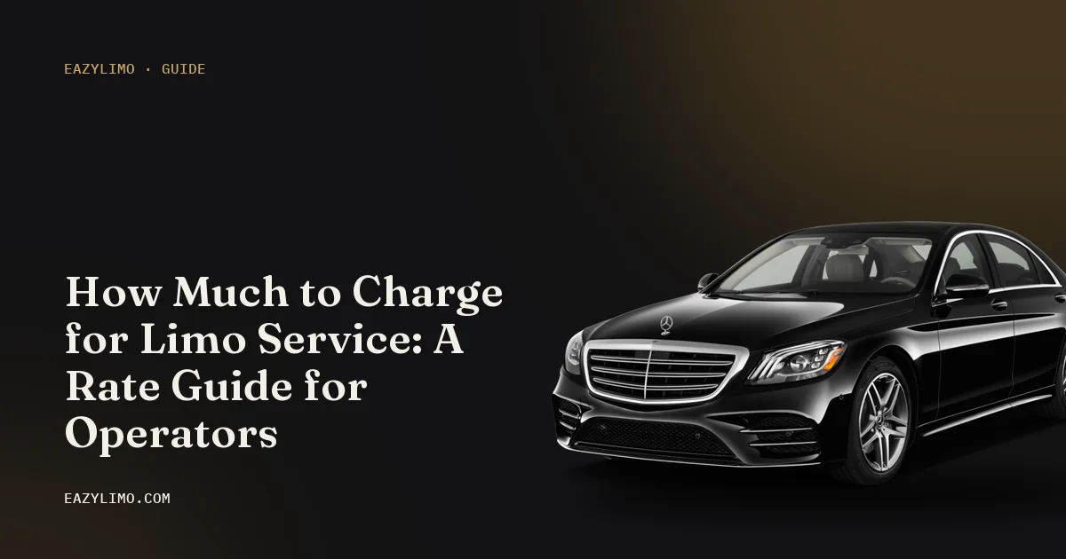 EazyLimo cover: How Much to Charge for Limo Service: A Rate Guide for Operators