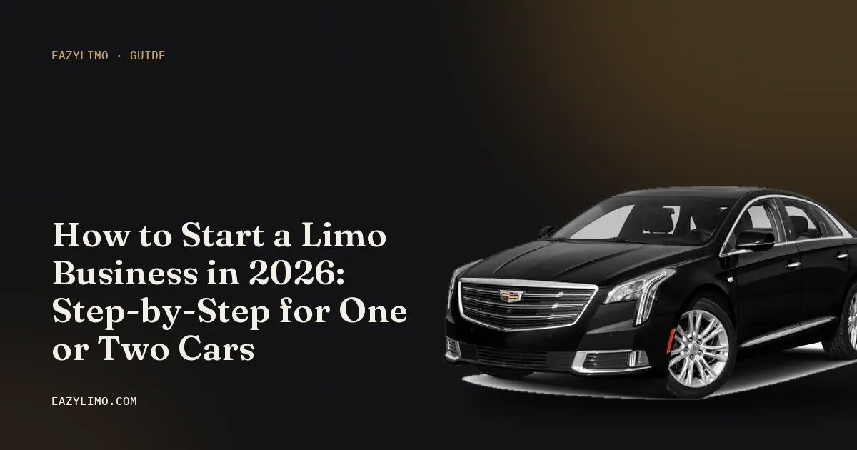 EazyLimo cover: How to Start a Limo Business in 2026: Step-by-Step for One or Two Cars